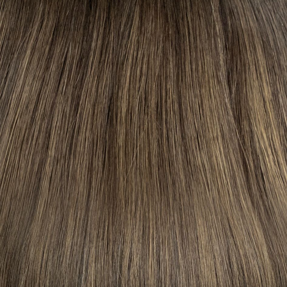 Close-up of brown hair strands